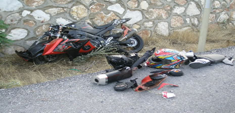 Yine Motosiklet Kazası:1 Yaralı
