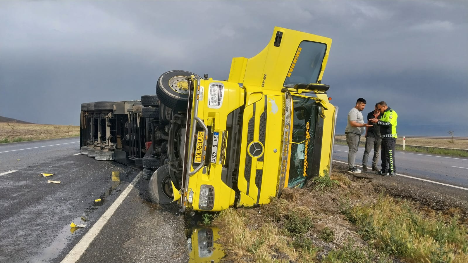 Kaza sonrası Kaçan anguslar bulundu kesmez mahallesi sakinlerince bulundu